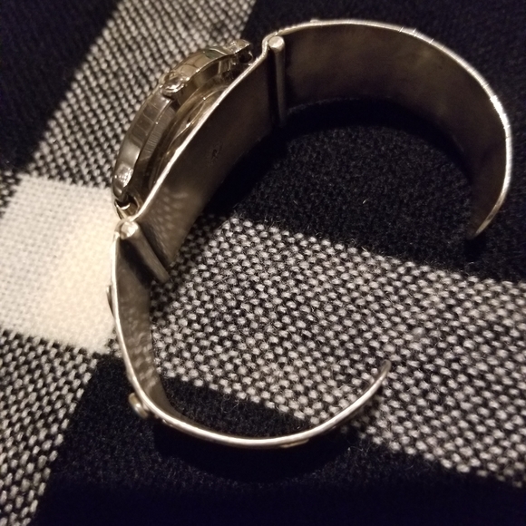 Sterling and Turquoise Cuff Watch - Picture 4 of 10